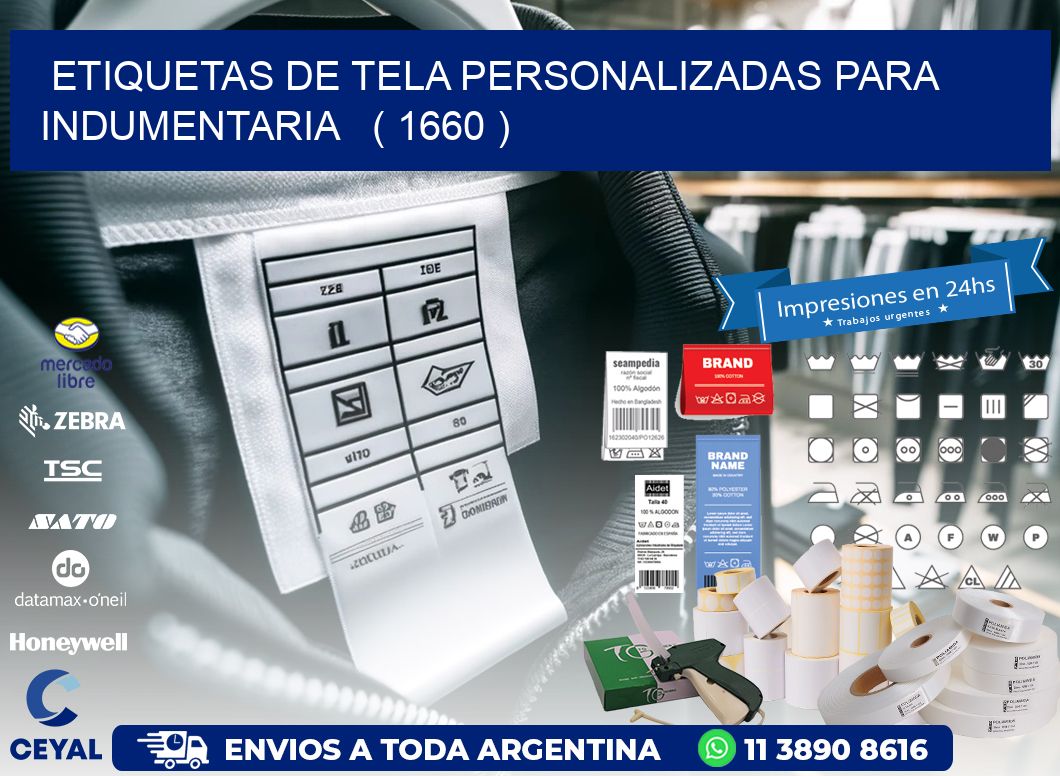 ETIQUETAS DE TELA PERSONALIZADAS PARA INDUMENTARIA ( 1660 )