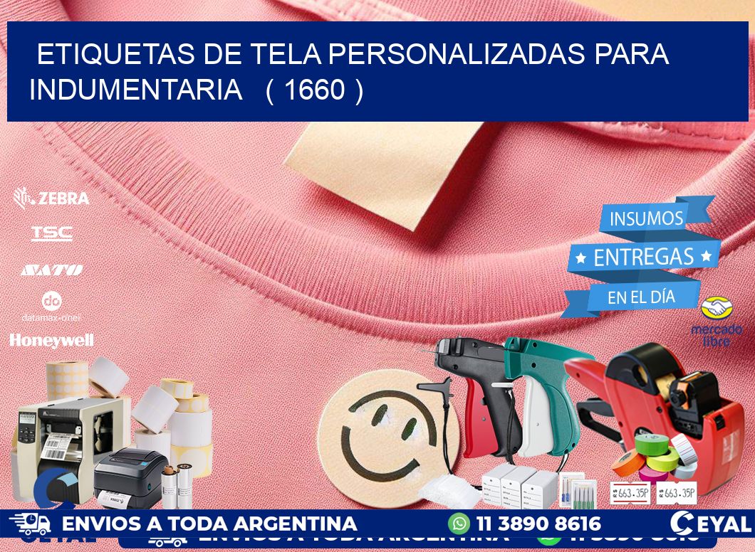 ETIQUETAS DE TELA PERSONALIZADAS PARA INDUMENTARIA ( 1660 )