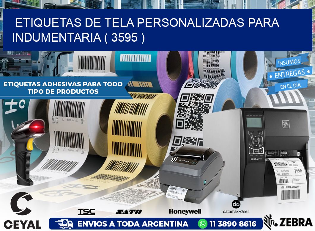 ETIQUETAS DE TELA PERSONALIZADAS PARA INDUMENTARIA ( 3595 )