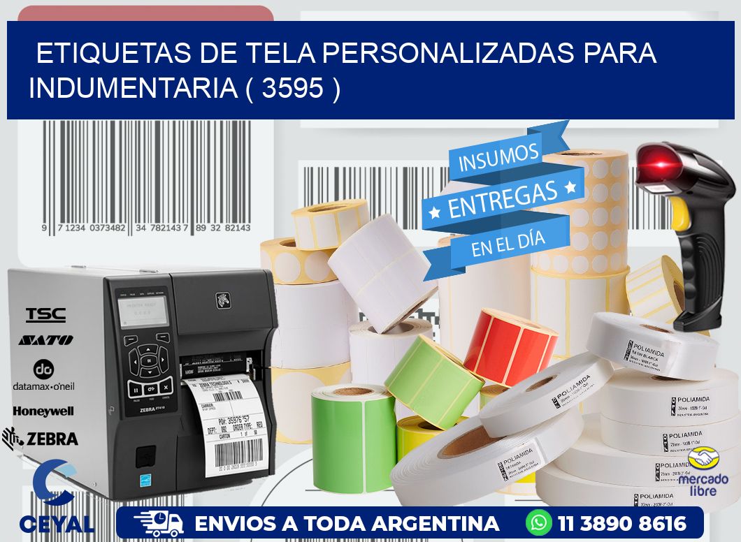 ETIQUETAS DE TELA PERSONALIZADAS PARA INDUMENTARIA ( 3595 )