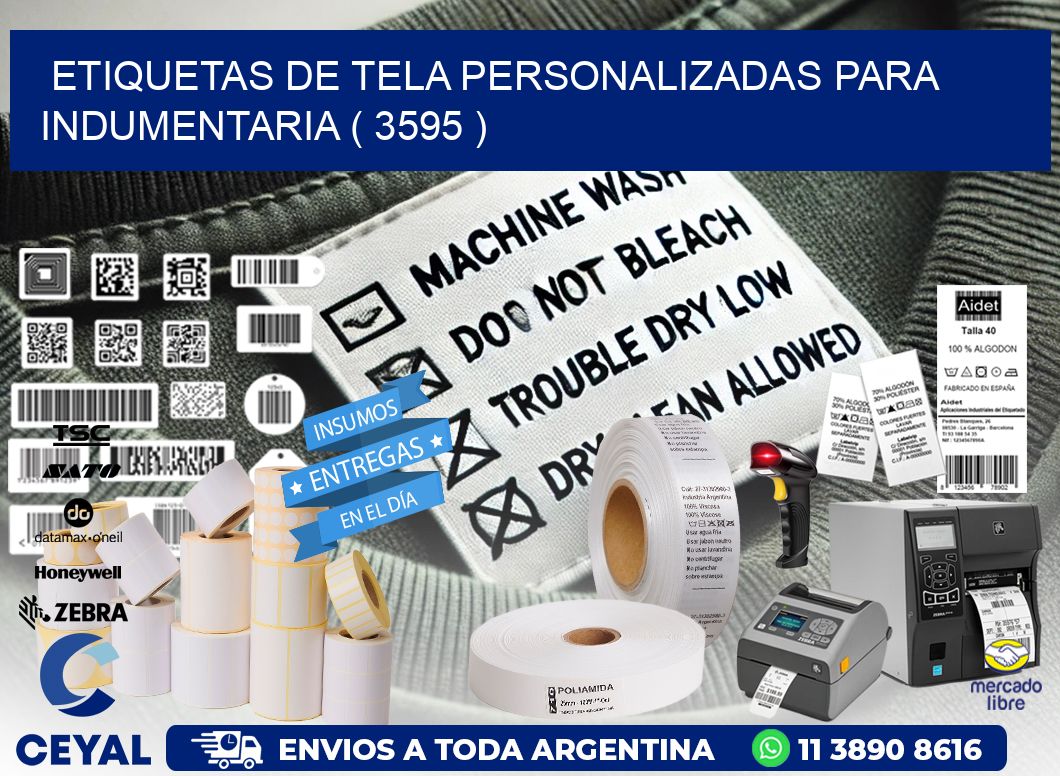 ETIQUETAS DE TELA PERSONALIZADAS PARA INDUMENTARIA ( 3595 )