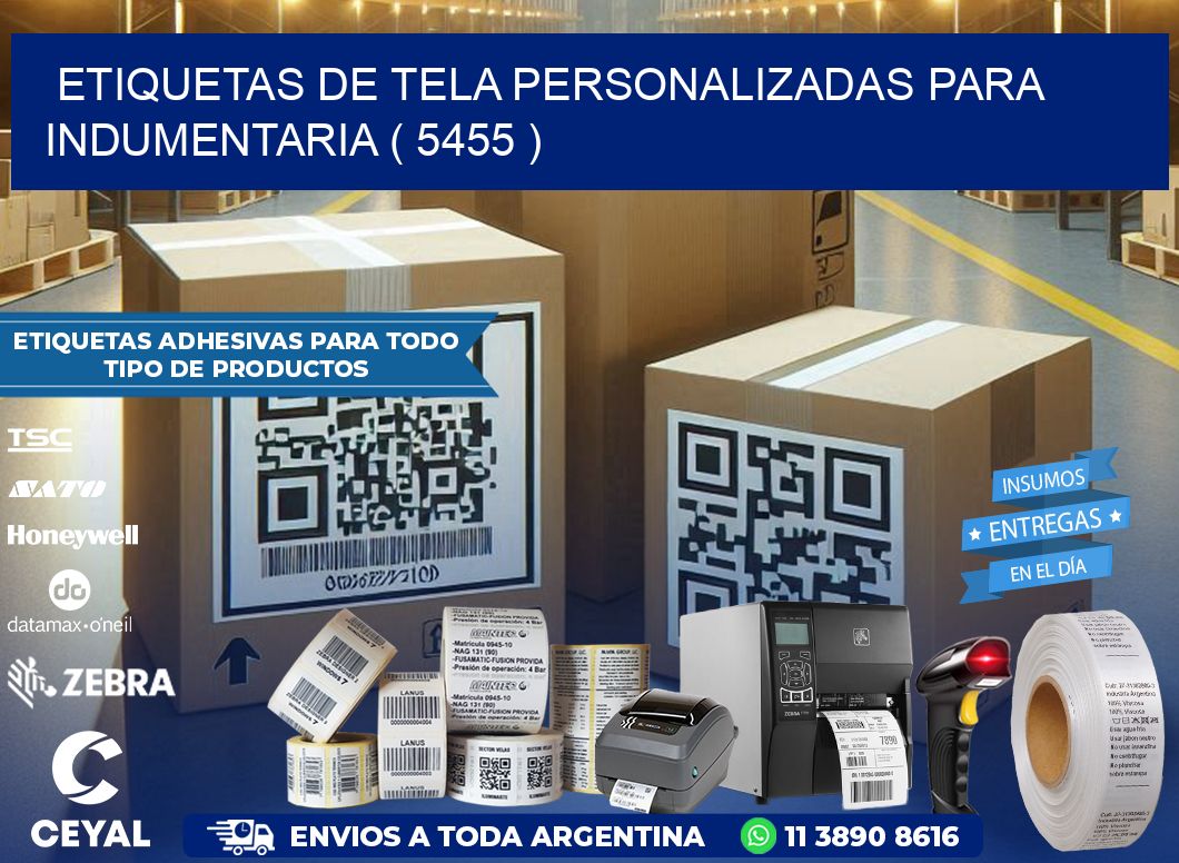 ETIQUETAS DE TELA PERSONALIZADAS PARA INDUMENTARIA ( 5455 )