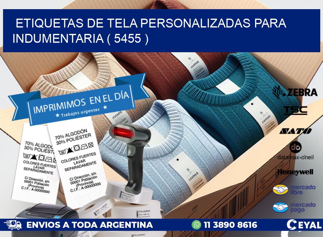 ETIQUETAS DE TELA PERSONALIZADAS PARA INDUMENTARIA ( 5455 )