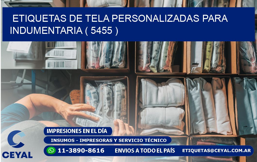 ETIQUETAS DE TELA PERSONALIZADAS PARA INDUMENTARIA ( 5455 )