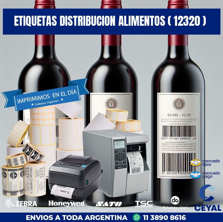 ETIQUETAS DISTRIBUCION ALIMENTOS ( 12320 )