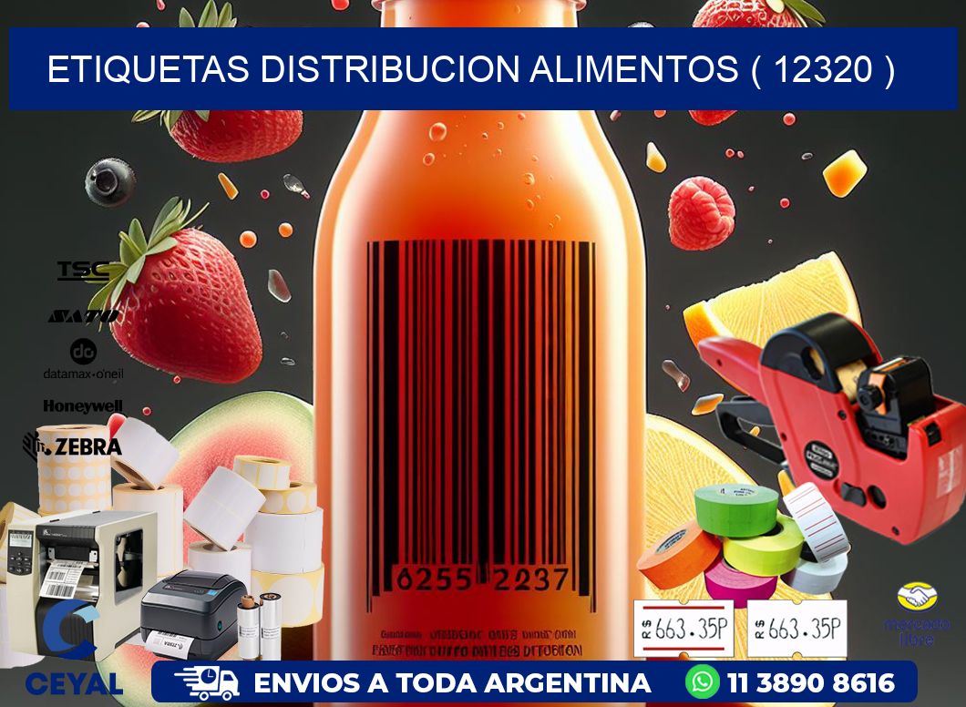ETIQUETAS DISTRIBUCION ALIMENTOS ( 12320 )