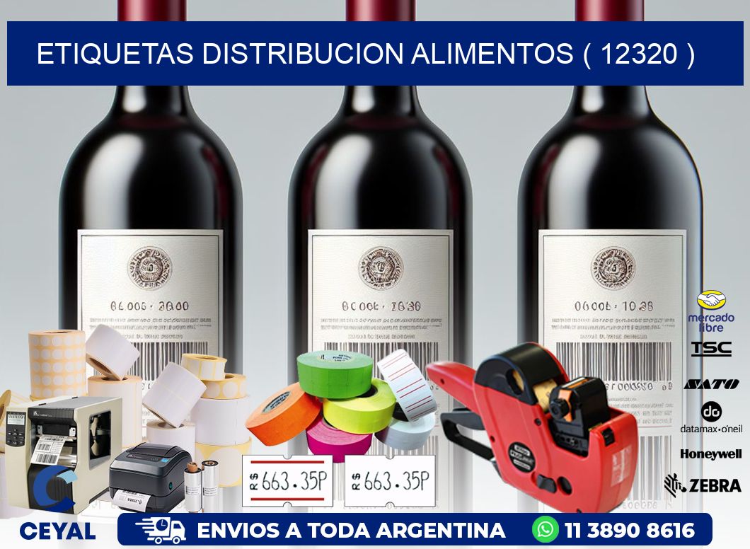 ETIQUETAS DISTRIBUCION ALIMENTOS ( 12320 )