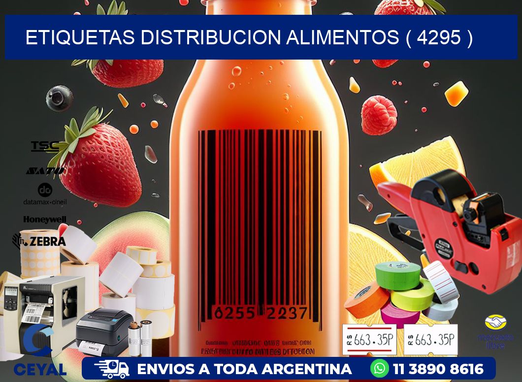 ETIQUETAS DISTRIBUCION ALIMENTOS ( 4295 )