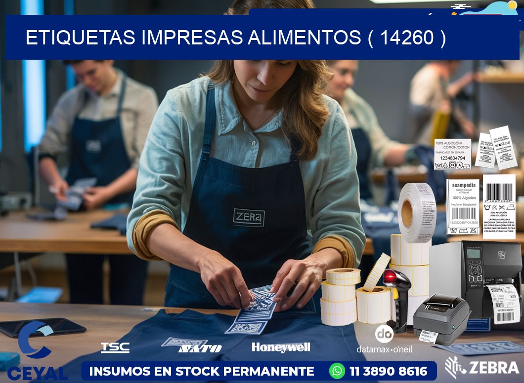 ETIQUETAS IMPRESAS ALIMENTOS ( 14260 )