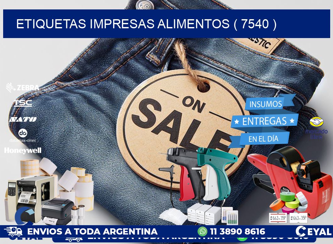 ETIQUETAS IMPRESAS ALIMENTOS ( 7540 )
