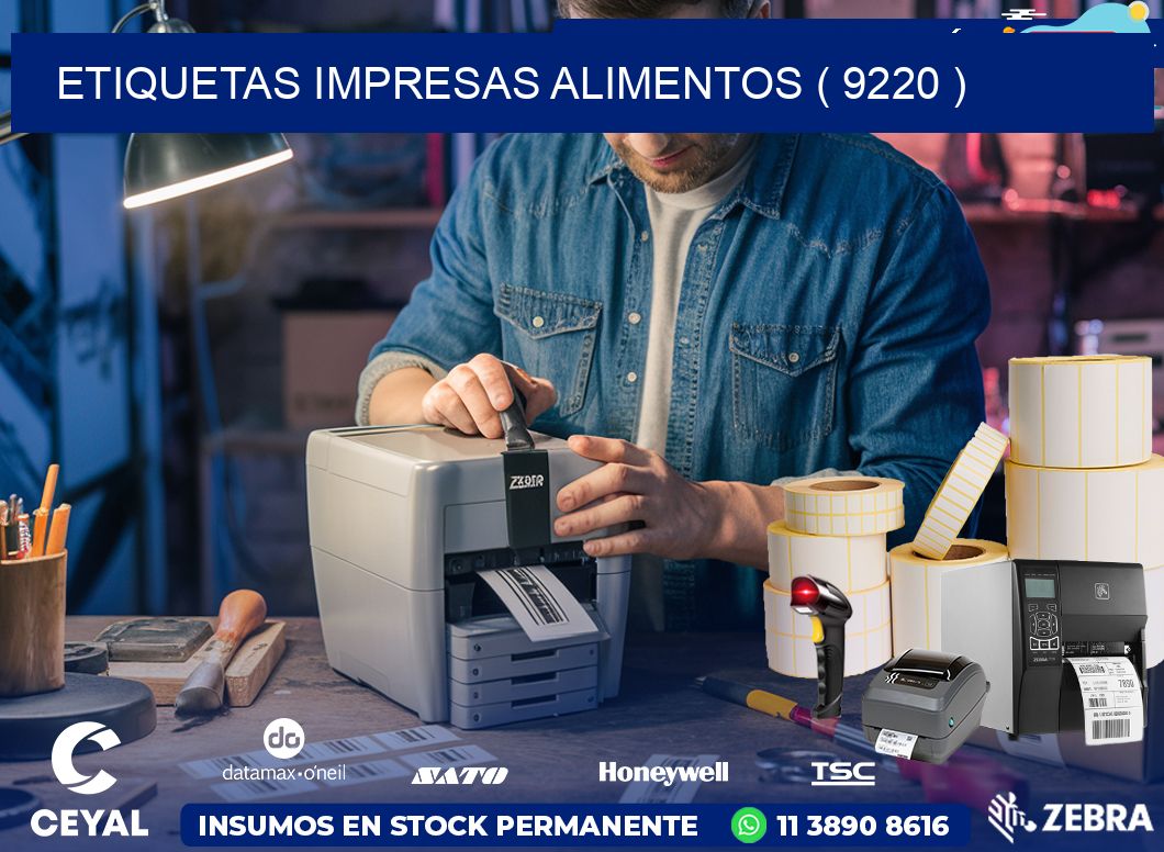 ETIQUETAS IMPRESAS ALIMENTOS ( 9220 )