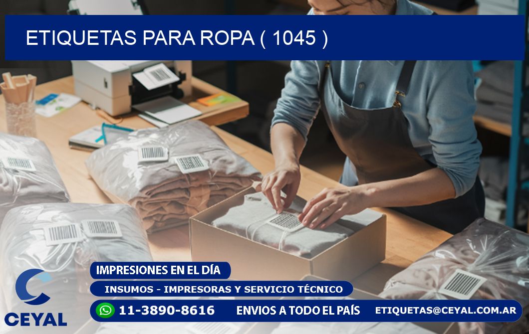 ETIQUETAS PARA ROPA ( 1045 )