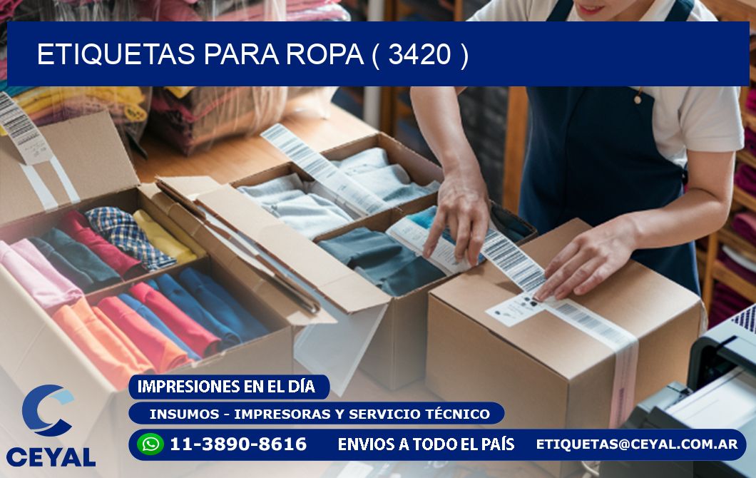 ETIQUETAS PARA ROPA ( 3420 )