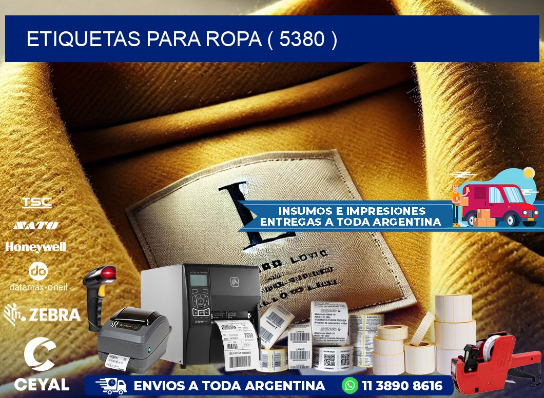 ETIQUETAS PARA ROPA ( 5380 )