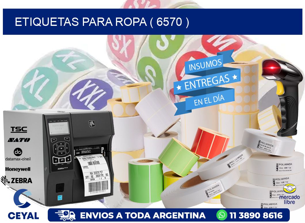 ETIQUETAS PARA ROPA ( 6570 )