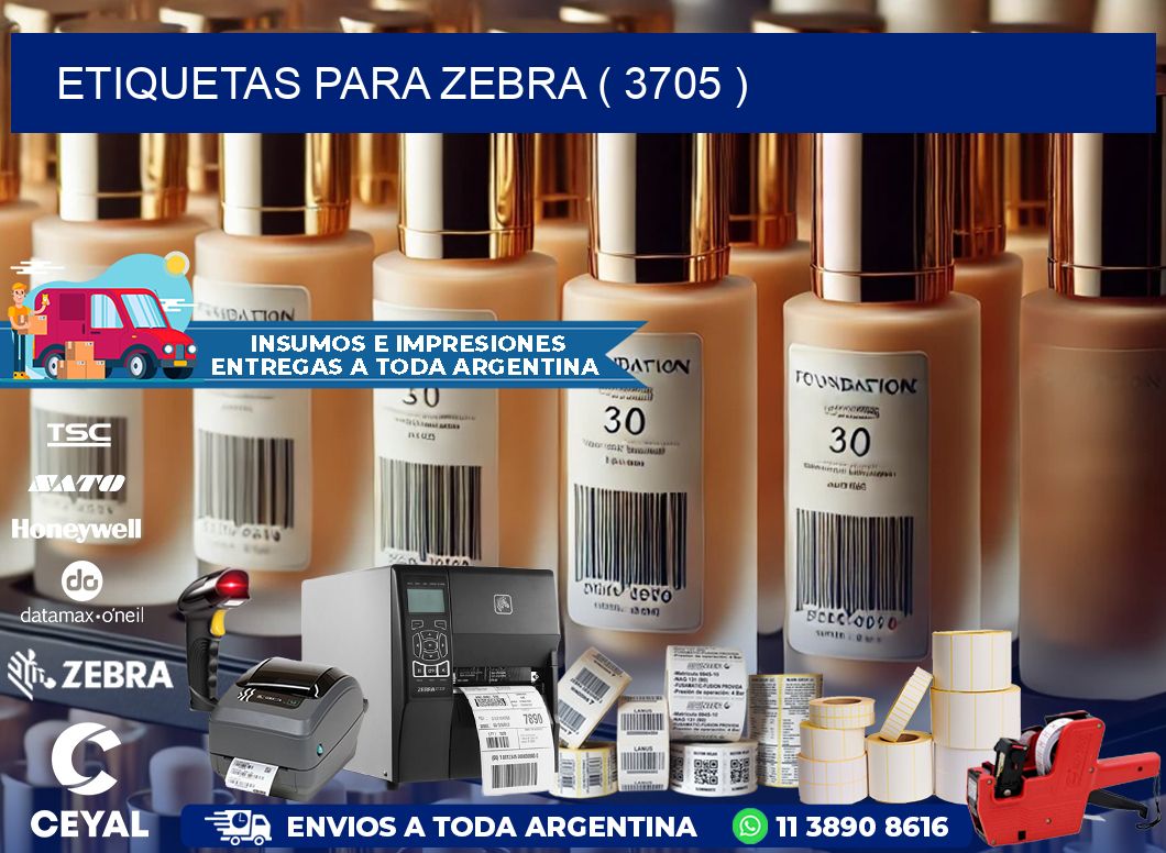 ETIQUETAS PARA ZEBRA ( 3705 )