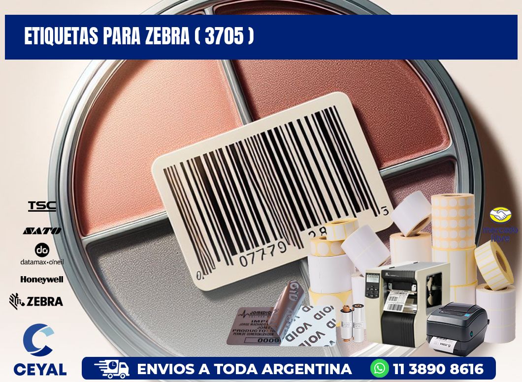 ETIQUETAS PARA ZEBRA ( 3705 )