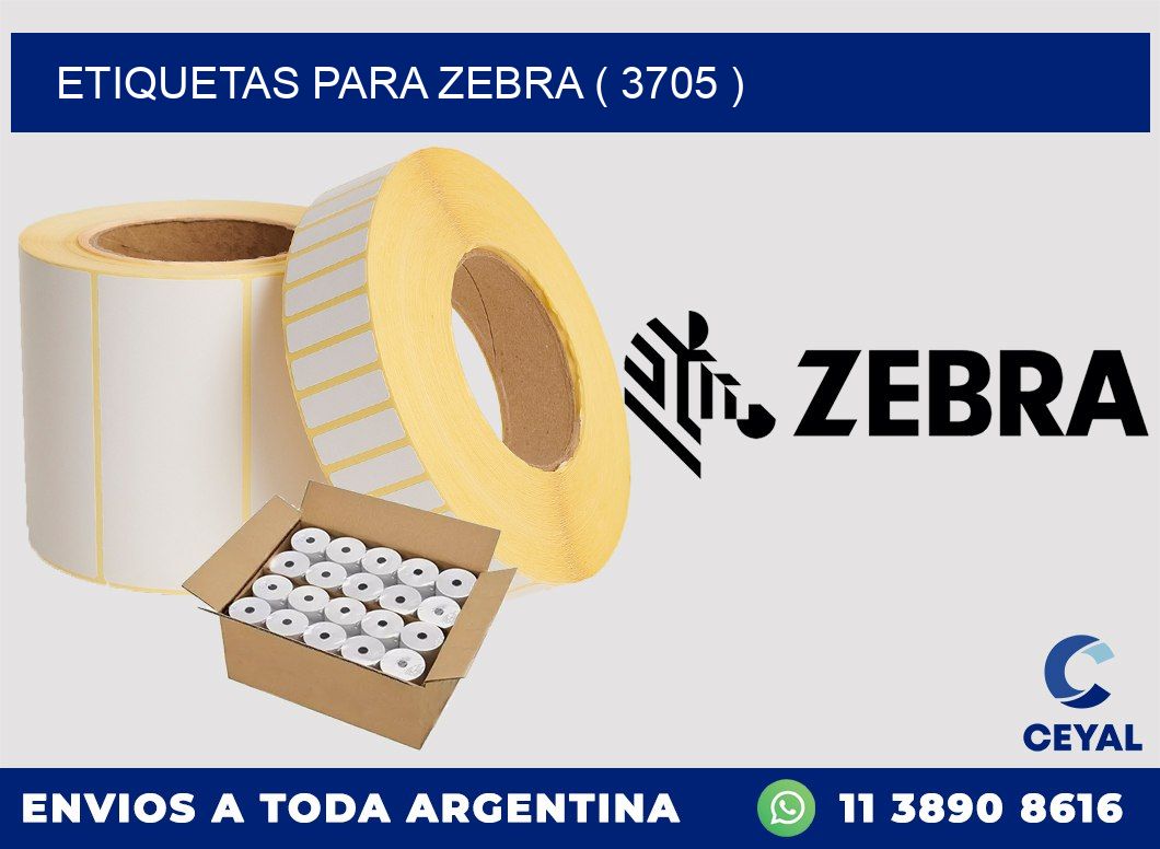 ETIQUETAS PARA ZEBRA ( 3705 )