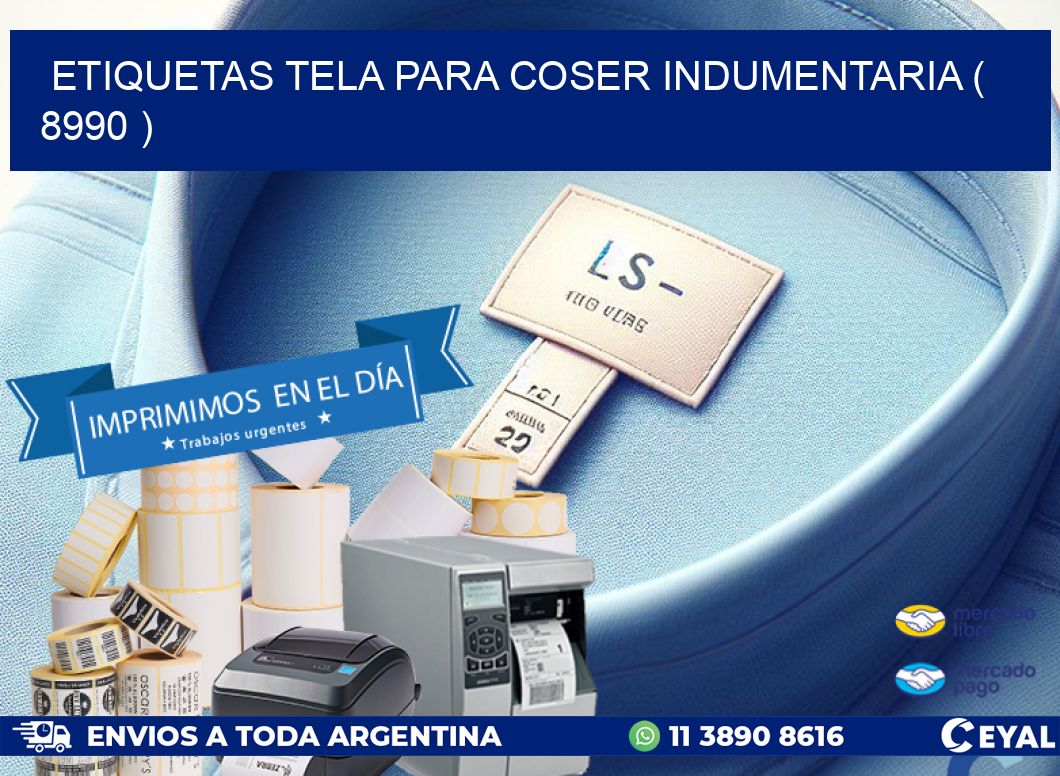 ETIQUETAS TELA PARA COSER INDUMENTARIA ( 8990 )