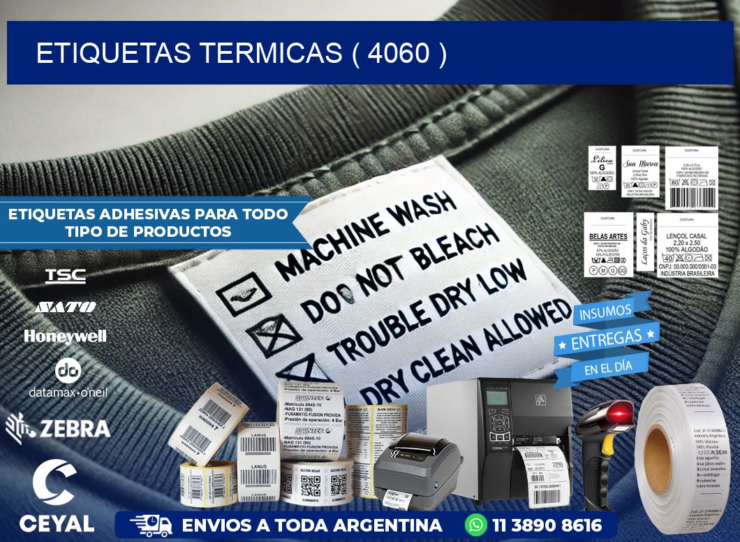 ETIQUETAS TERMICAS ( 4060 )