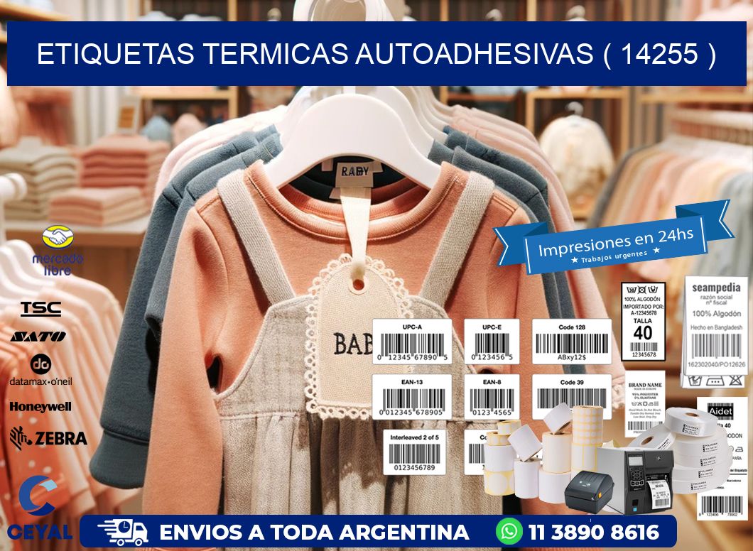 ETIQUETAS TERMICAS AUTOADHESIVAS ( 14255 )
