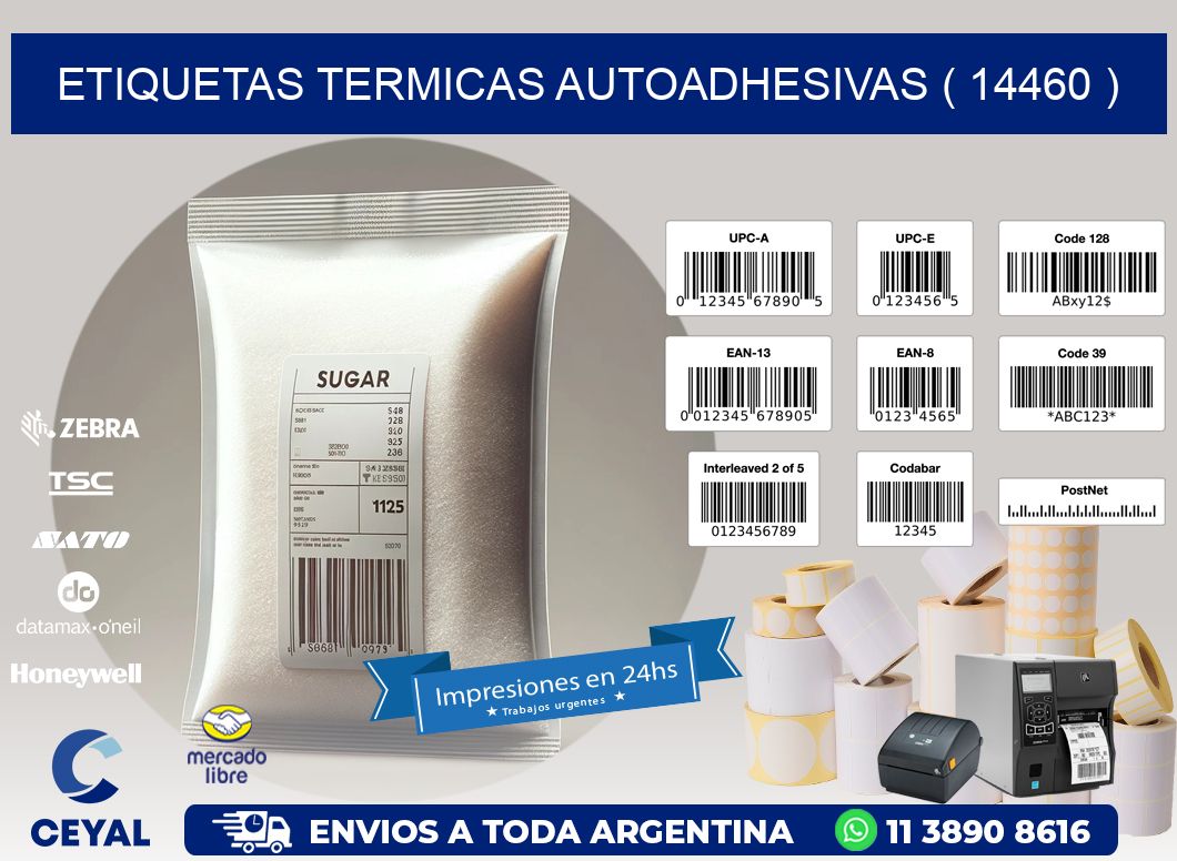 ETIQUETAS TERMICAS AUTOADHESIVAS ( 14460 )