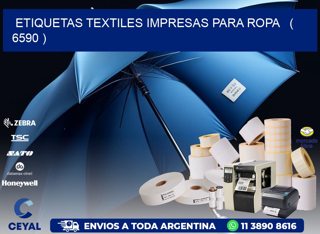 ETIQUETAS TEXTILES IMPRESAS PARA ROPA ( 6590 )