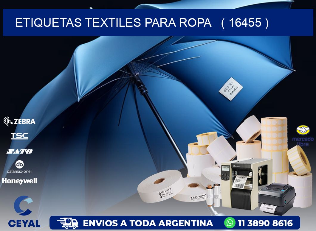 ETIQUETAS TEXTILES PARA ROPA ( 16455 )