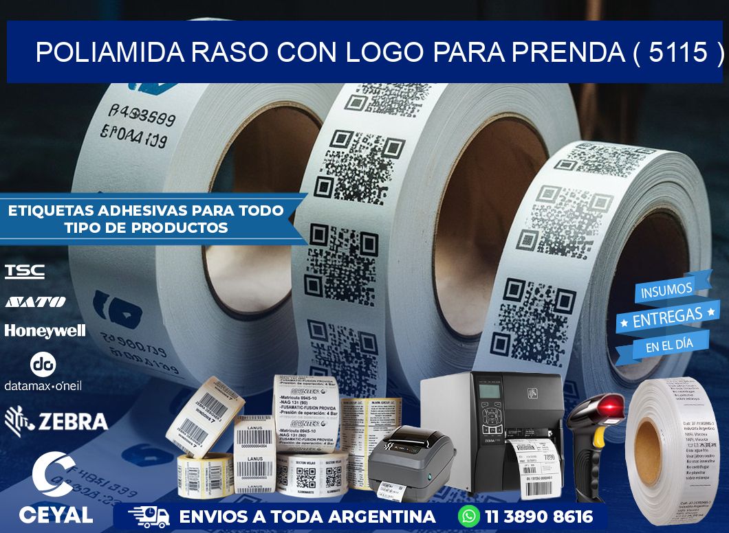 POLIAMIDA RASO CON LOGO PARA PRENDA ( 5115 )