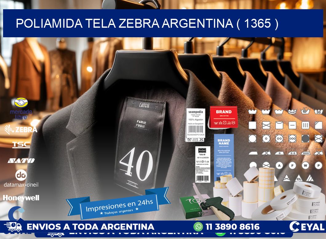 POLIAMIDA TELA ZEBRA ARGENTINA ( 1365 )