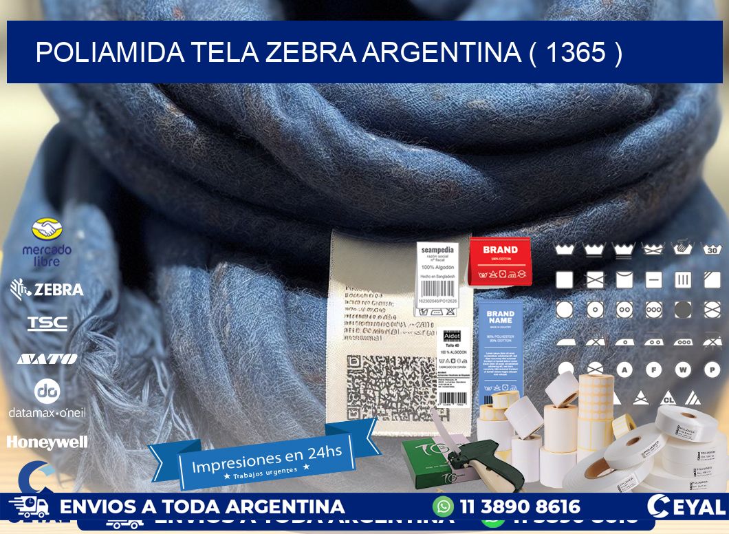 POLIAMIDA TELA ZEBRA ARGENTINA ( 1365 )