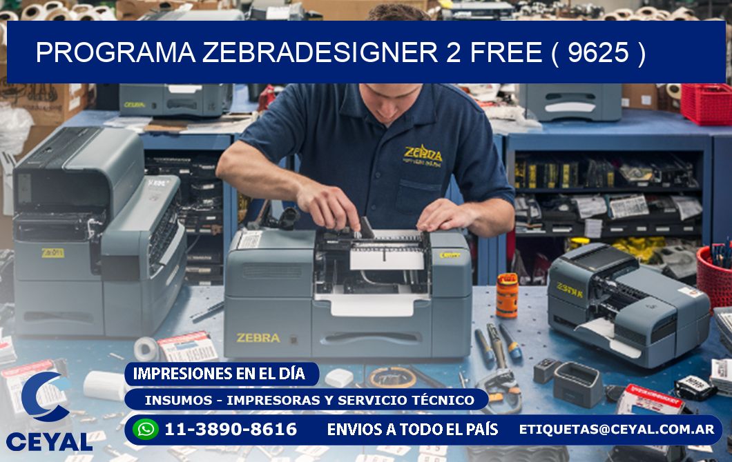PROGRAMA ZEBRADESIGNER 2 FREE ( 9625 )