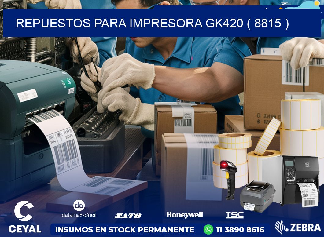 REPUESTOS PARA IMPRESORA GK420 ( 8815 )