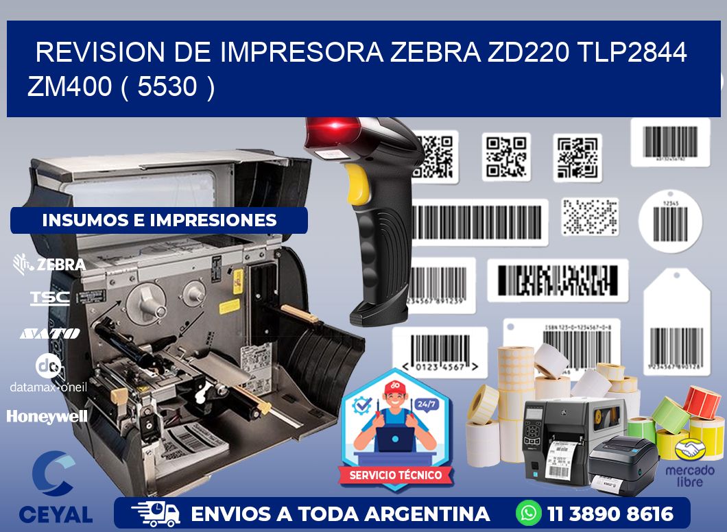 REVISION DE IMPRESORA ZEBRA ZD220 TLP2844 ZM400 ( 5530 )
