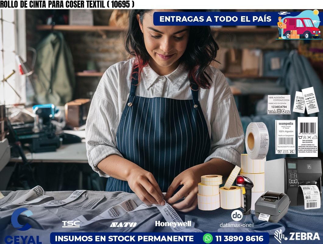 ROLLO DE CINTA PARA COSER TEXTIL ( 10695 )