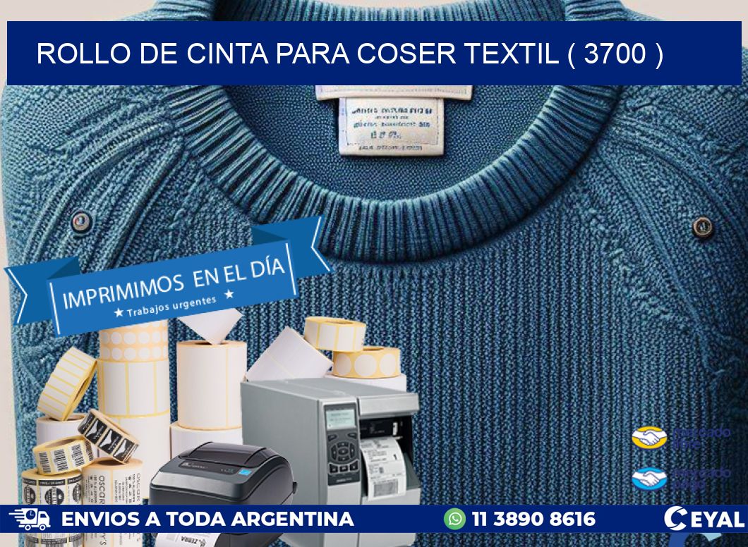 ROLLO DE CINTA PARA COSER TEXTIL ( 3700 )
