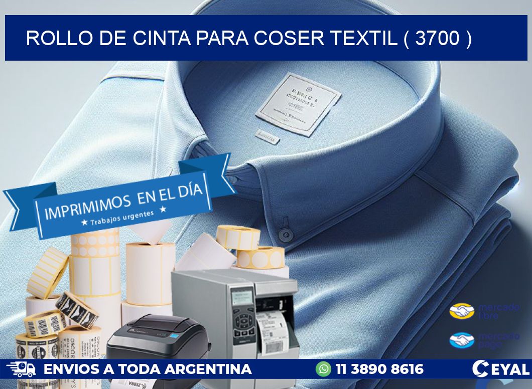 ROLLO DE CINTA PARA COSER TEXTIL ( 3700 )
