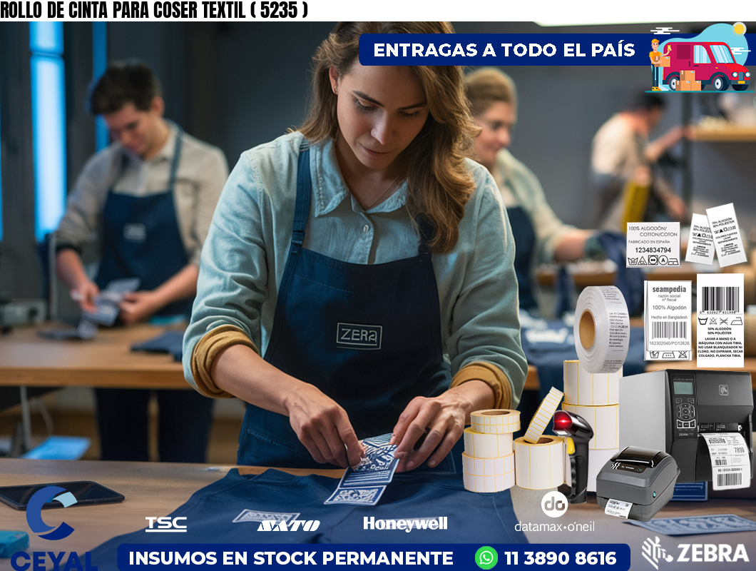ROLLO DE CINTA PARA COSER TEXTIL ( 5235 )