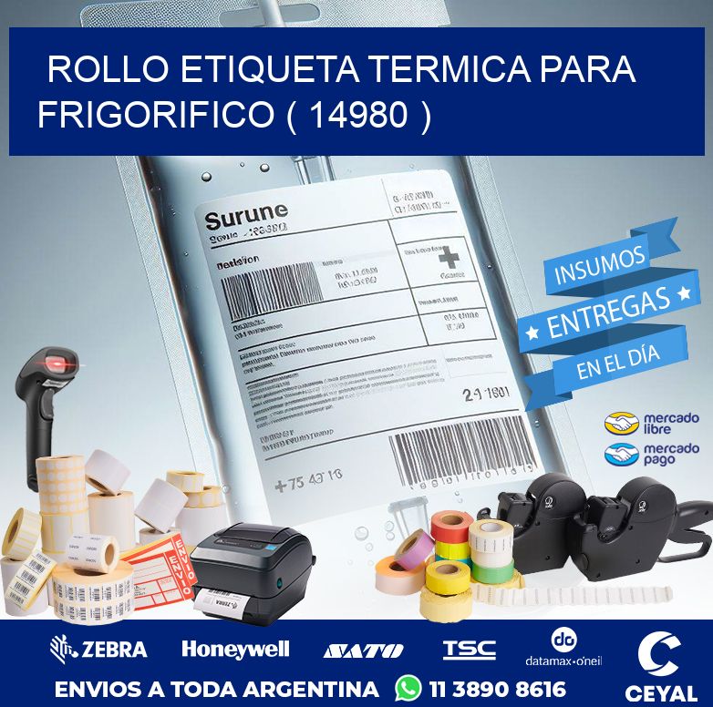 ROLLO ETIQUETA TERMICA PARA FRIGORIFICO ( 14980 )
