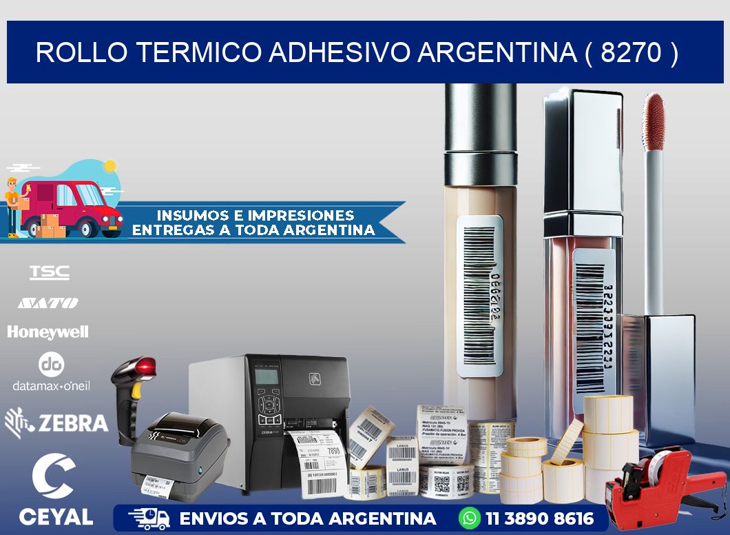 ROLLO TERMICO ADHESIVO ARGENTINA ( 8270 )