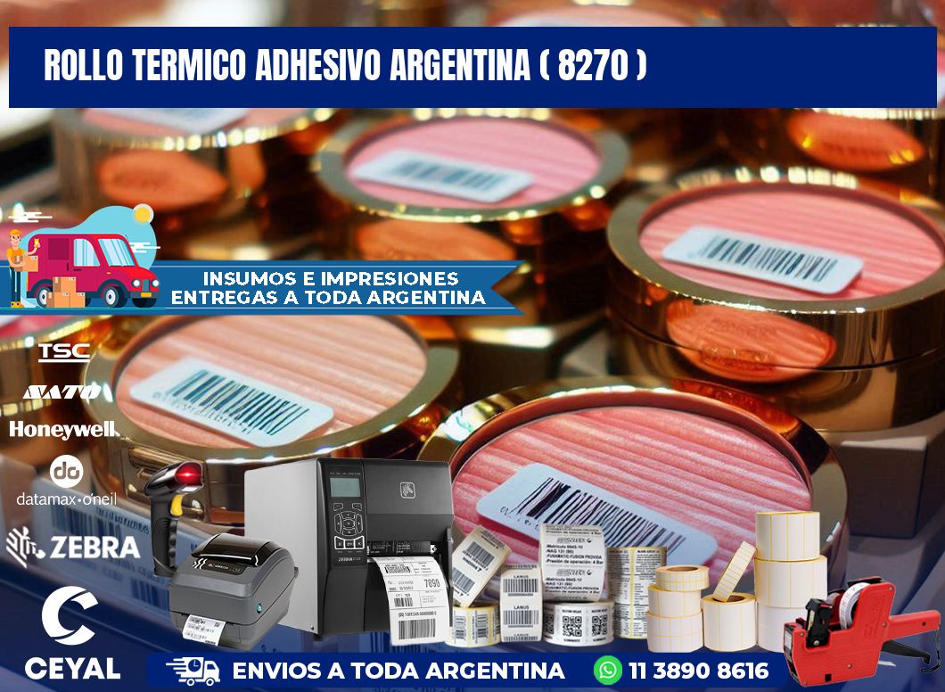 ROLLO TERMICO ADHESIVO ARGENTINA ( 8270 )