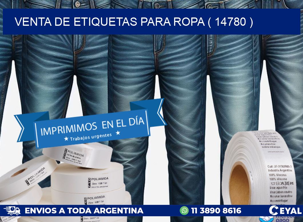 VENTA DE ETIQUETAS PARA ROPA ( 14780 )