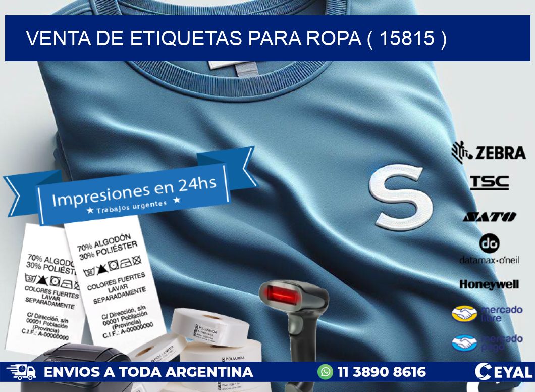 VENTA DE ETIQUETAS PARA ROPA ( 15815 )