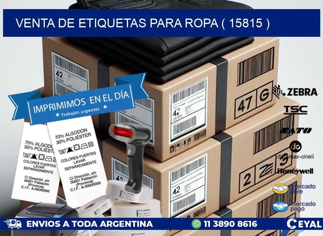 VENTA DE ETIQUETAS PARA ROPA ( 15815 )
