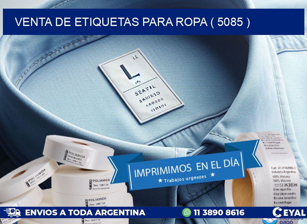 VENTA DE ETIQUETAS PARA ROPA ( 5085 )