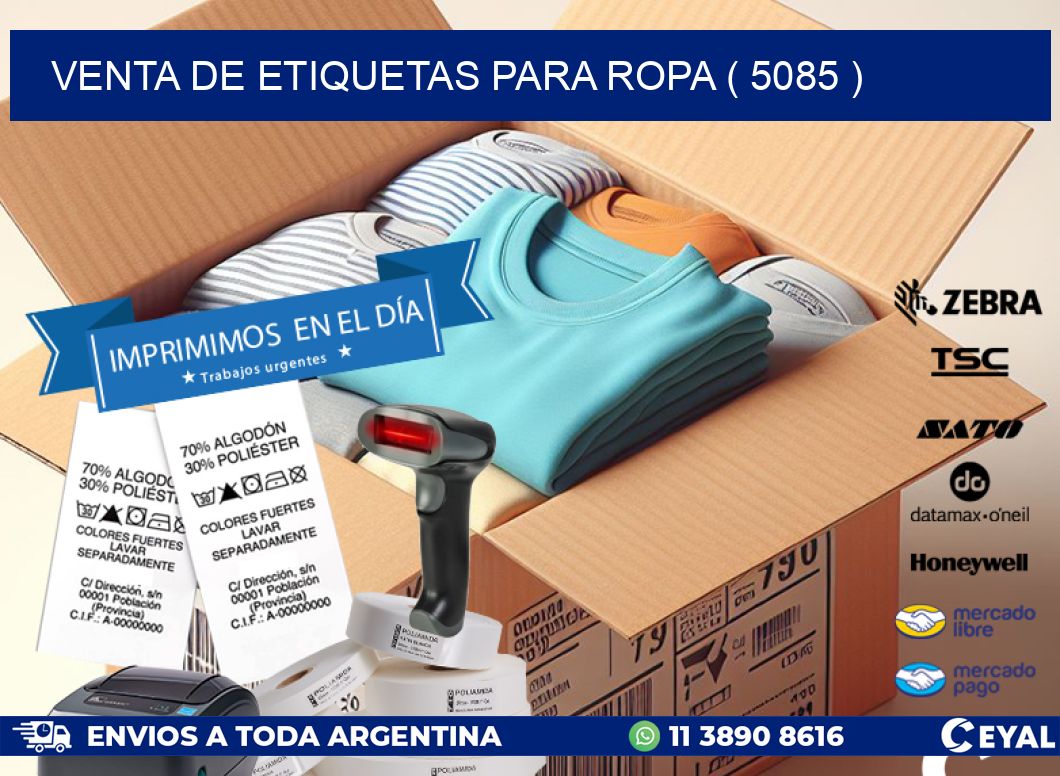 VENTA DE ETIQUETAS PARA ROPA ( 5085 )