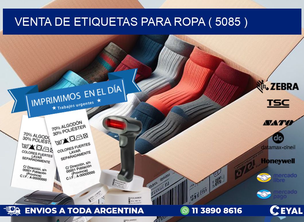 VENTA DE ETIQUETAS PARA ROPA ( 5085 )