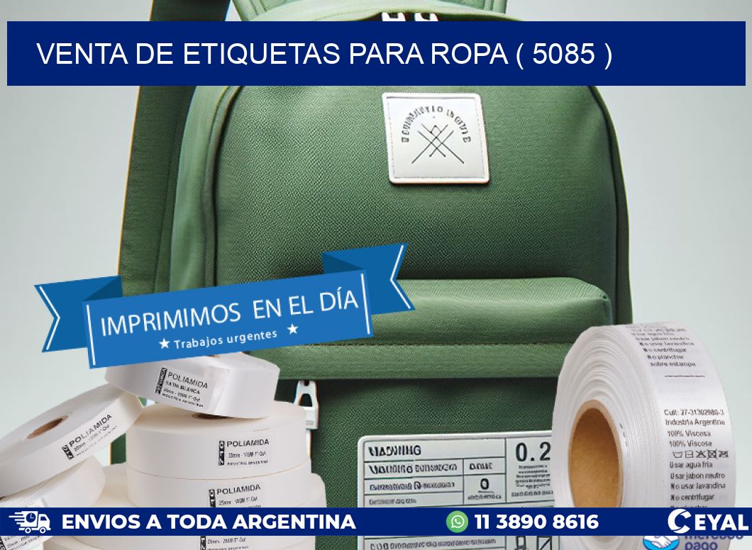 VENTA DE ETIQUETAS PARA ROPA ( 5085 )