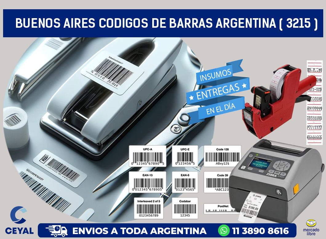 buenos aires codigos de barras argentina ( 3215 )