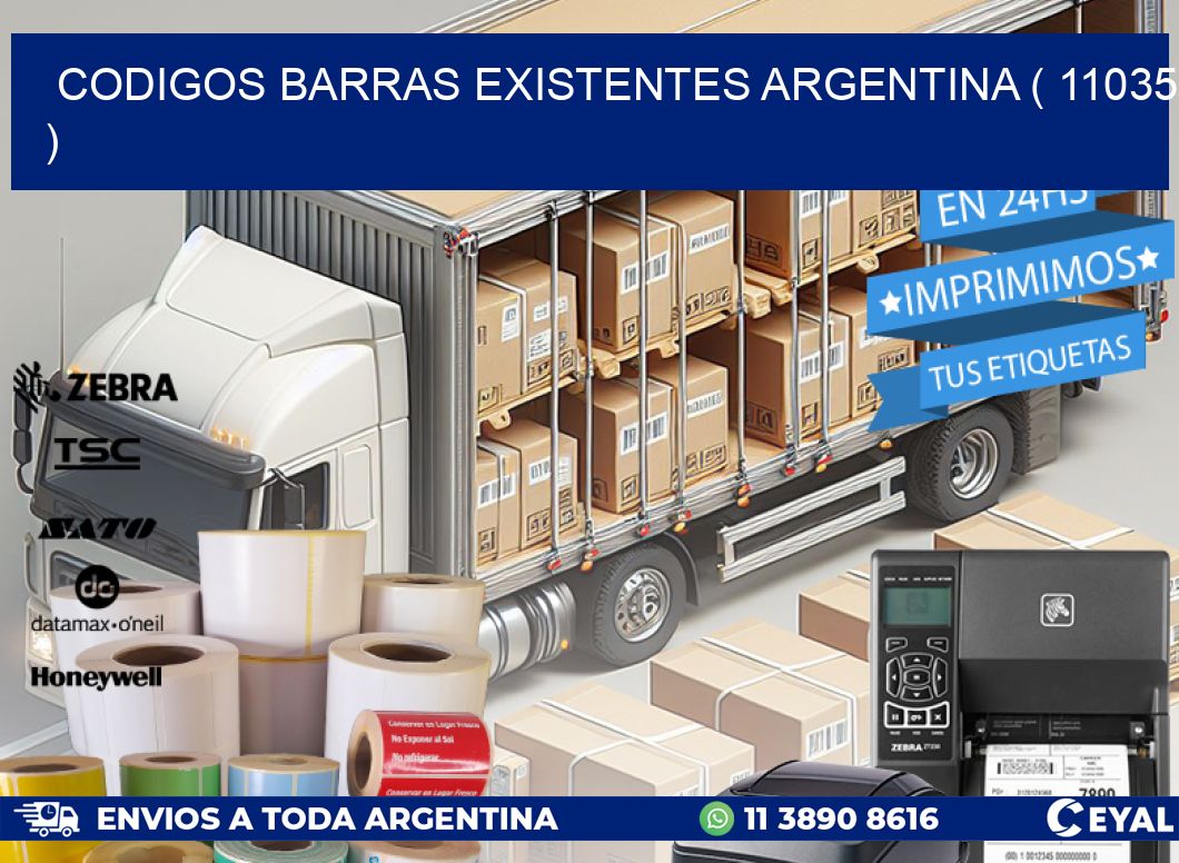 codigos barras existentes argentina ( 11035 )